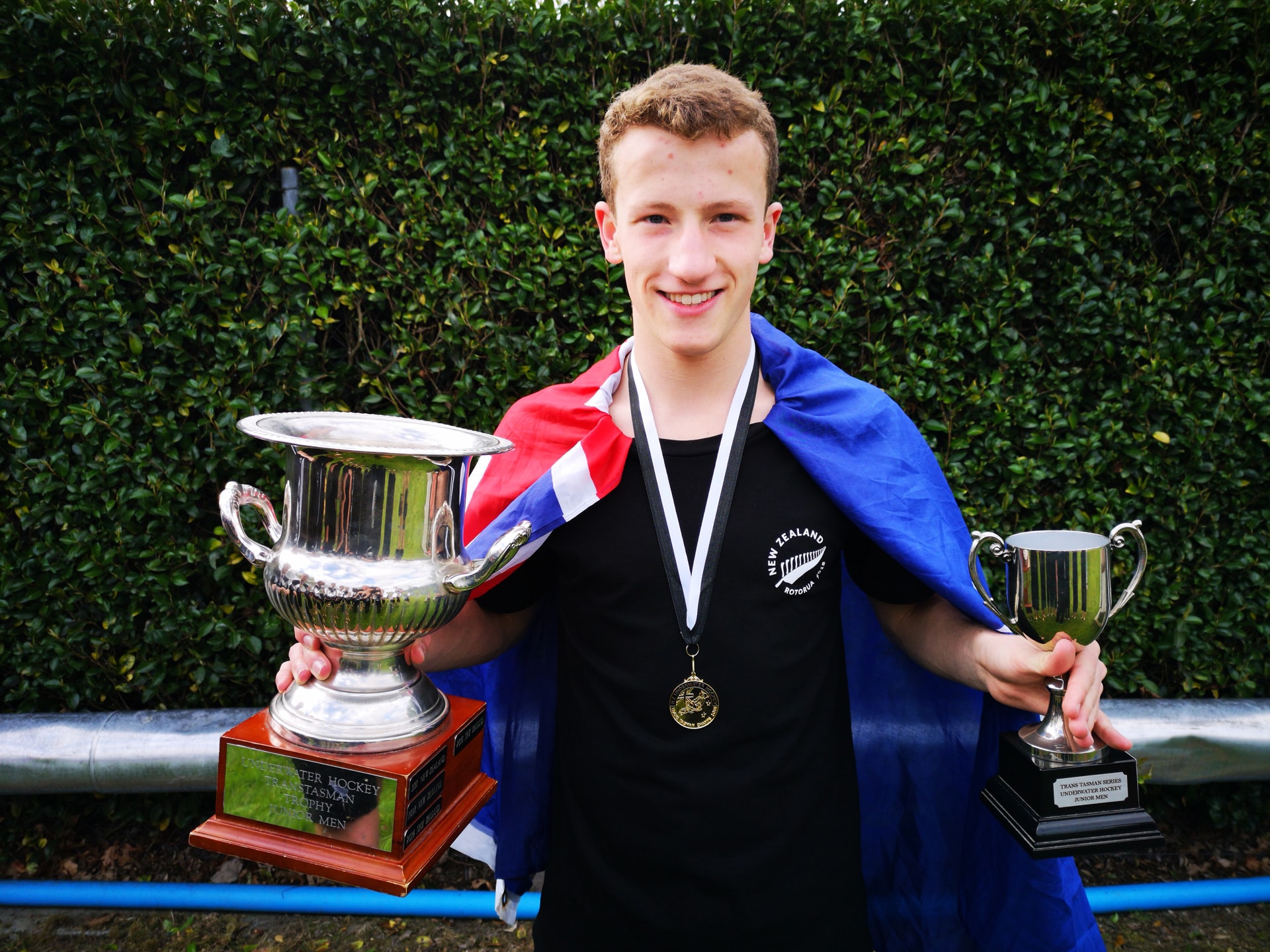 #sport:  Old Boy represents NZ in winning team