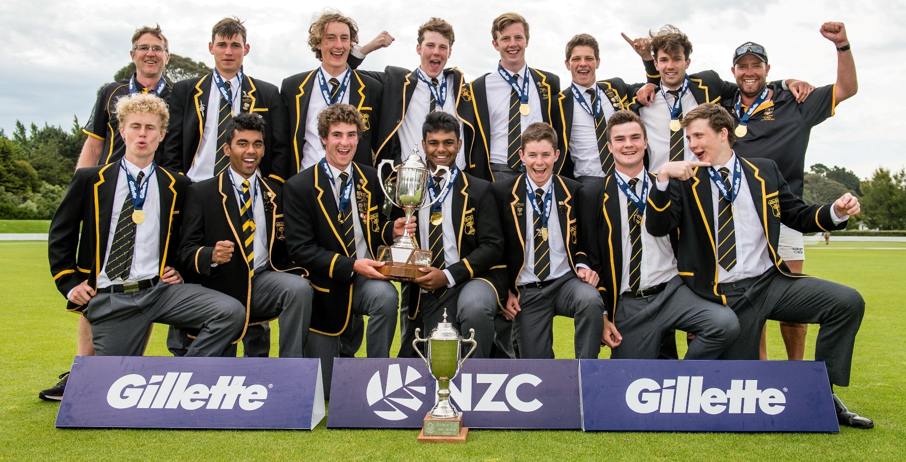 #sport:  Old Boys make up core of WN Colllege 1st XI 2018 Gillette Cup winners